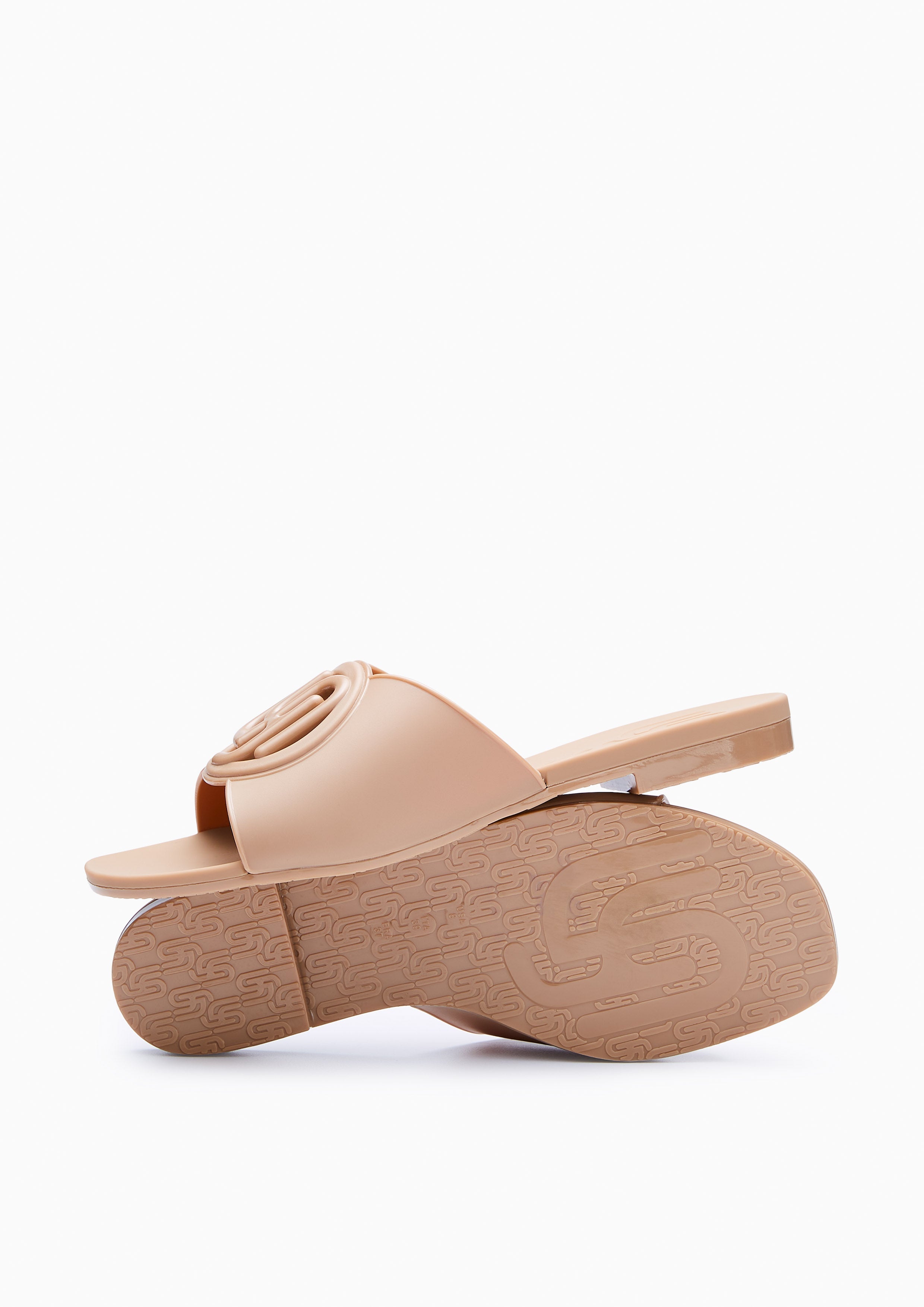 Josie Jelly Flat Sandals Brown