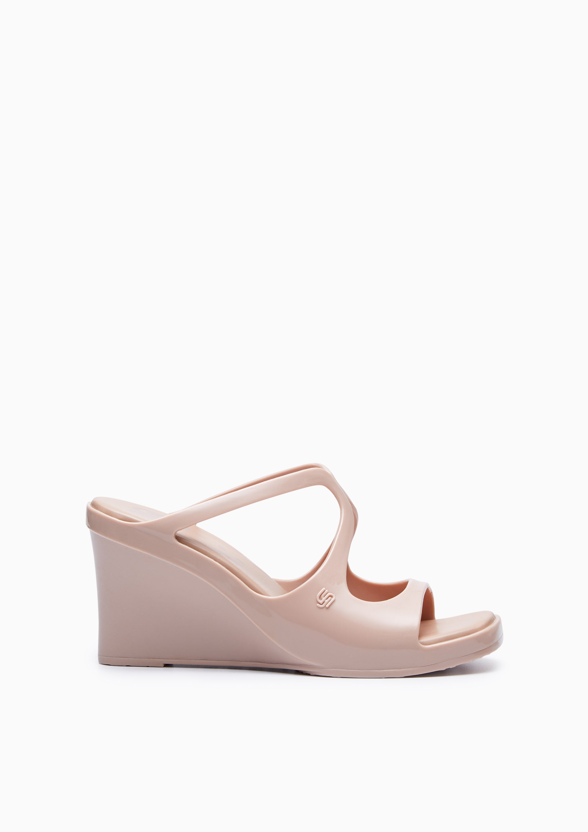 Julia Jelly Wedge Sandals Beige