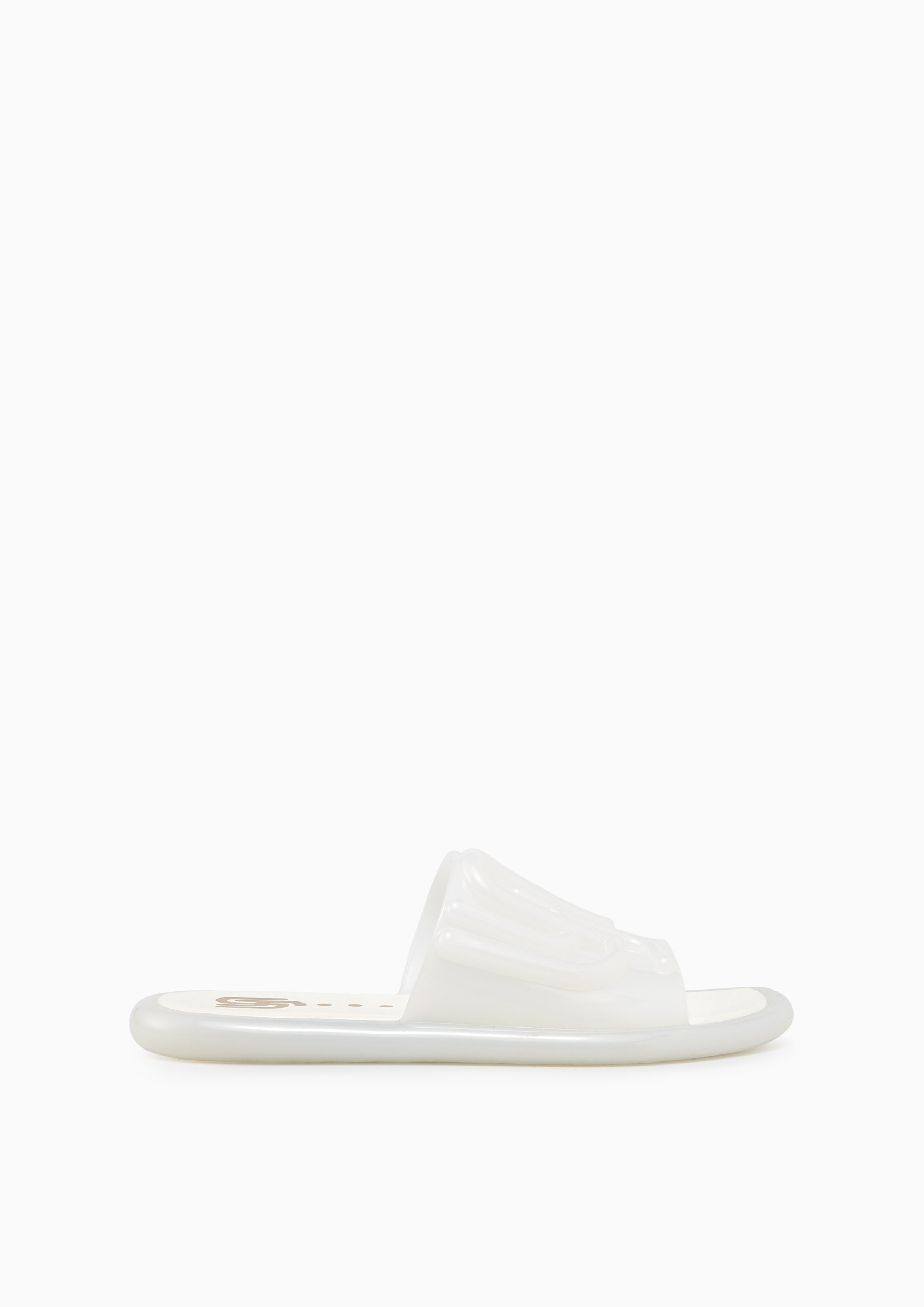 Jilly Jelly Flat Sandals White