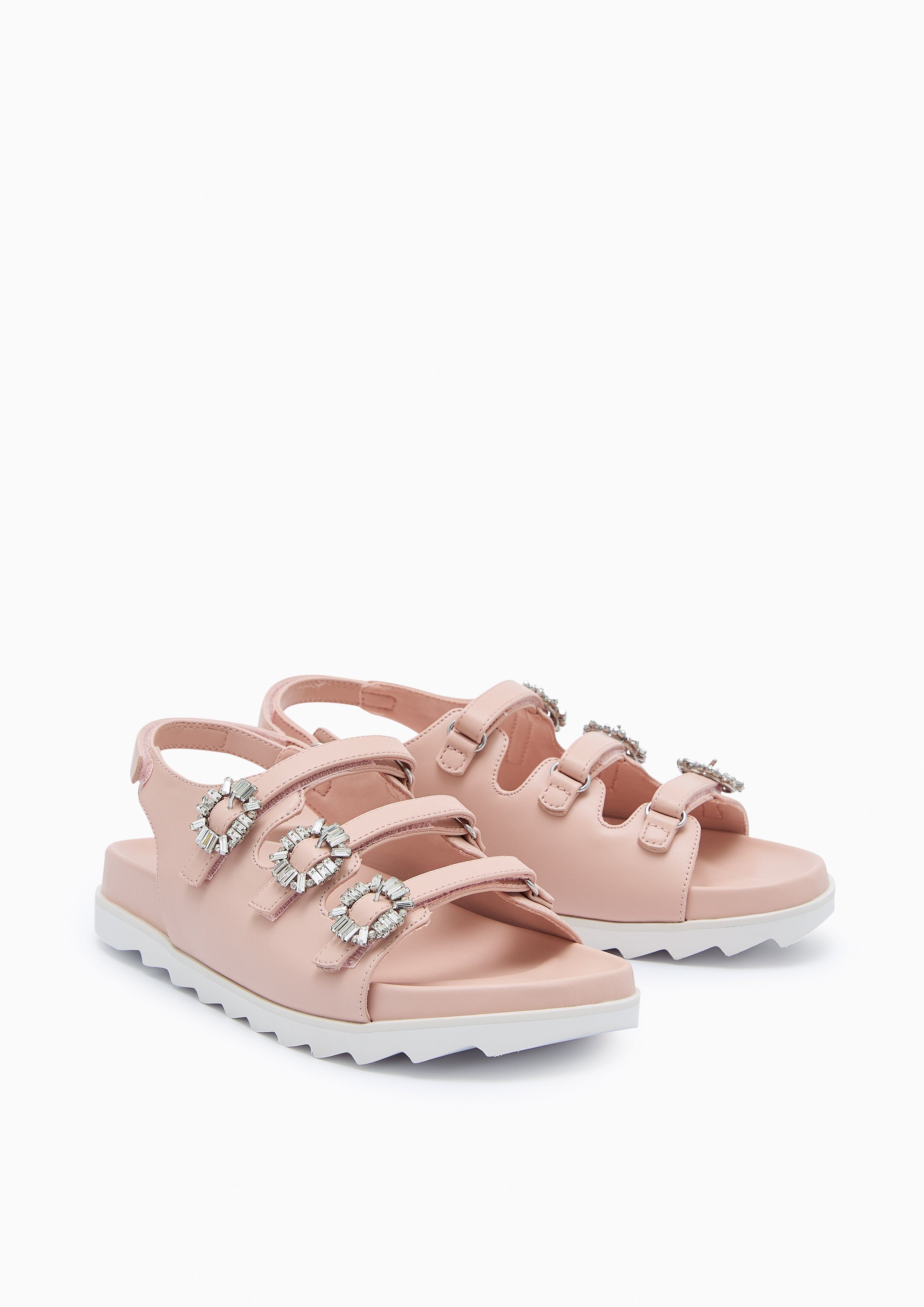Viola Slingback Flat Sandals Light Pink