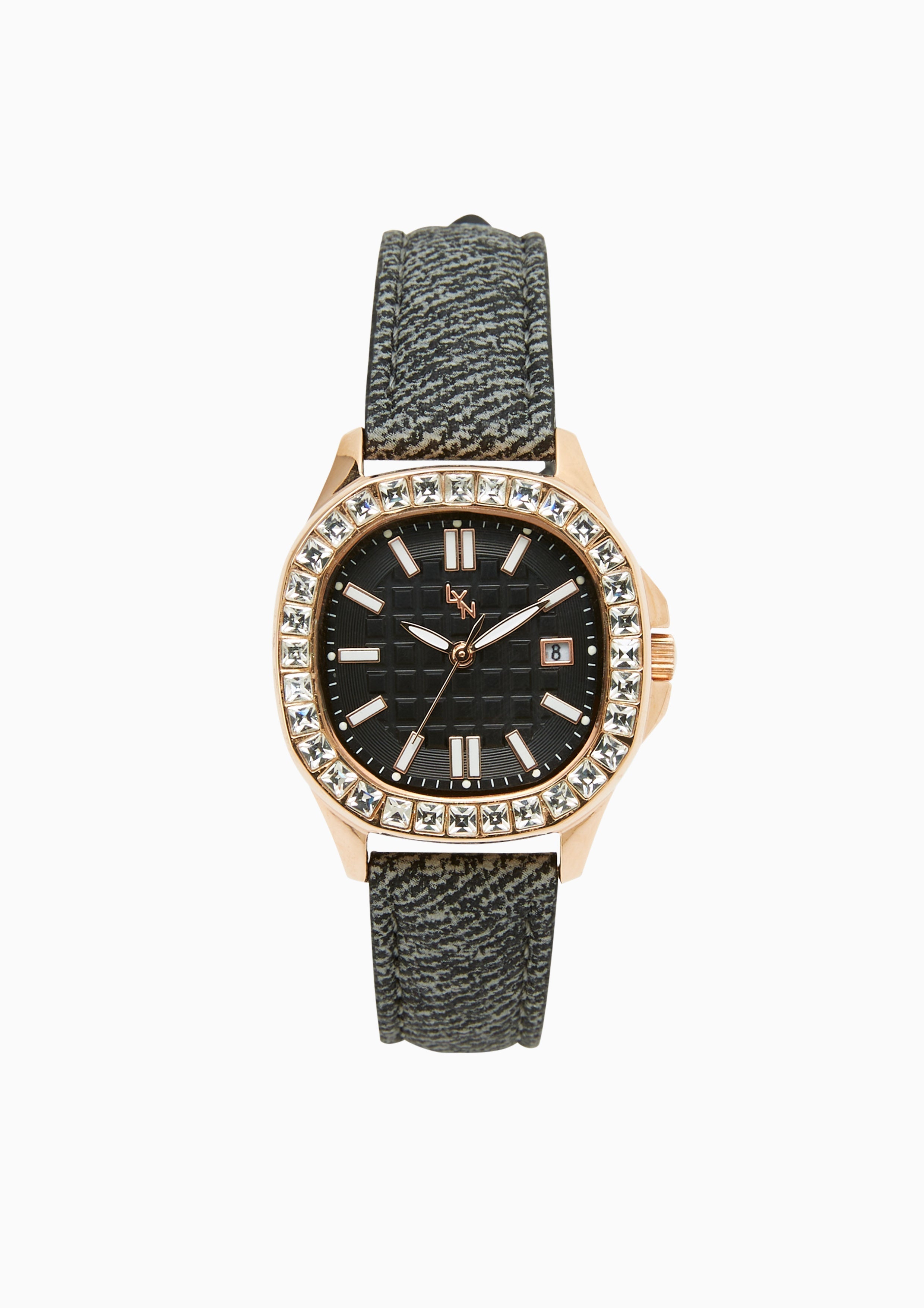 Lady Nicole Denim Watch Black
