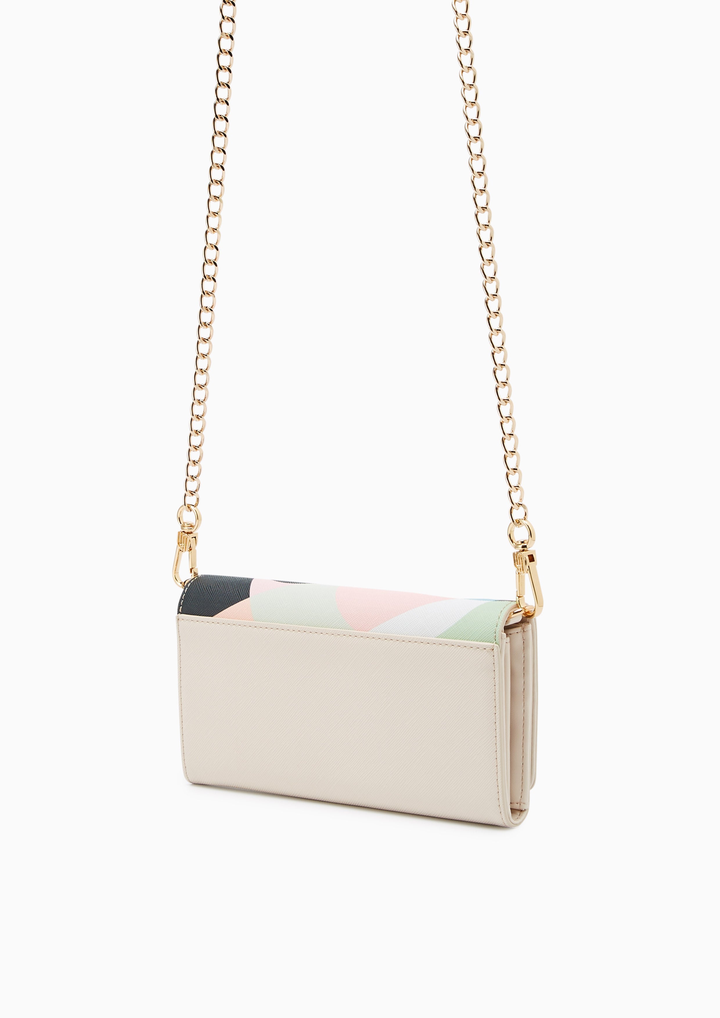 Maddie Long Wallet On Chain Off-White
