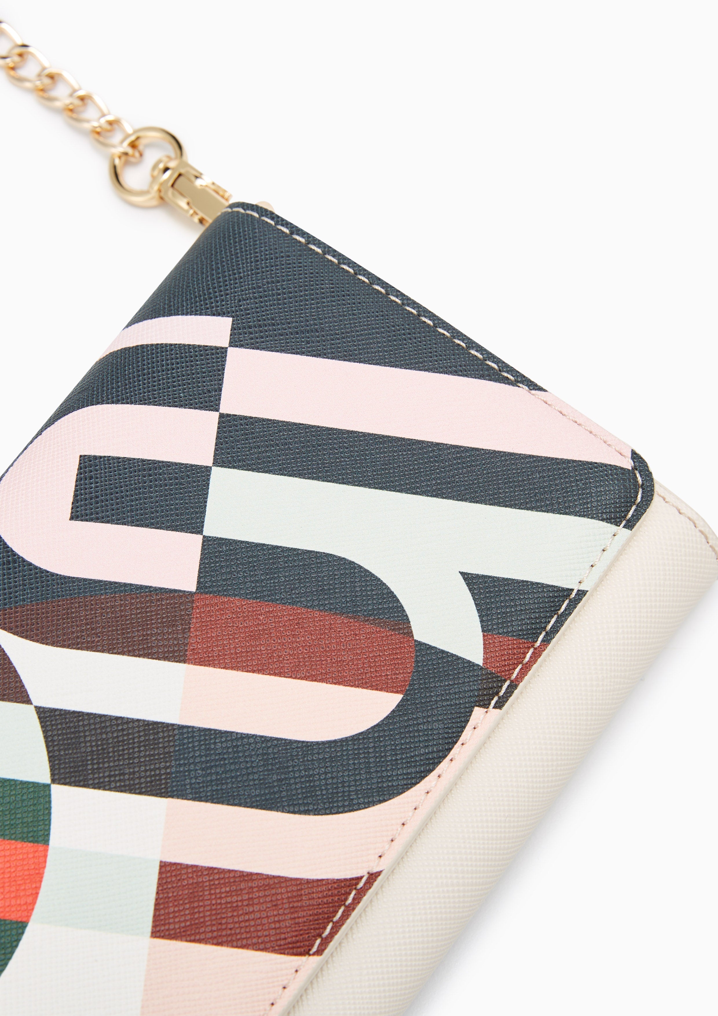 Maddie Long Wallet On Chain Off-White