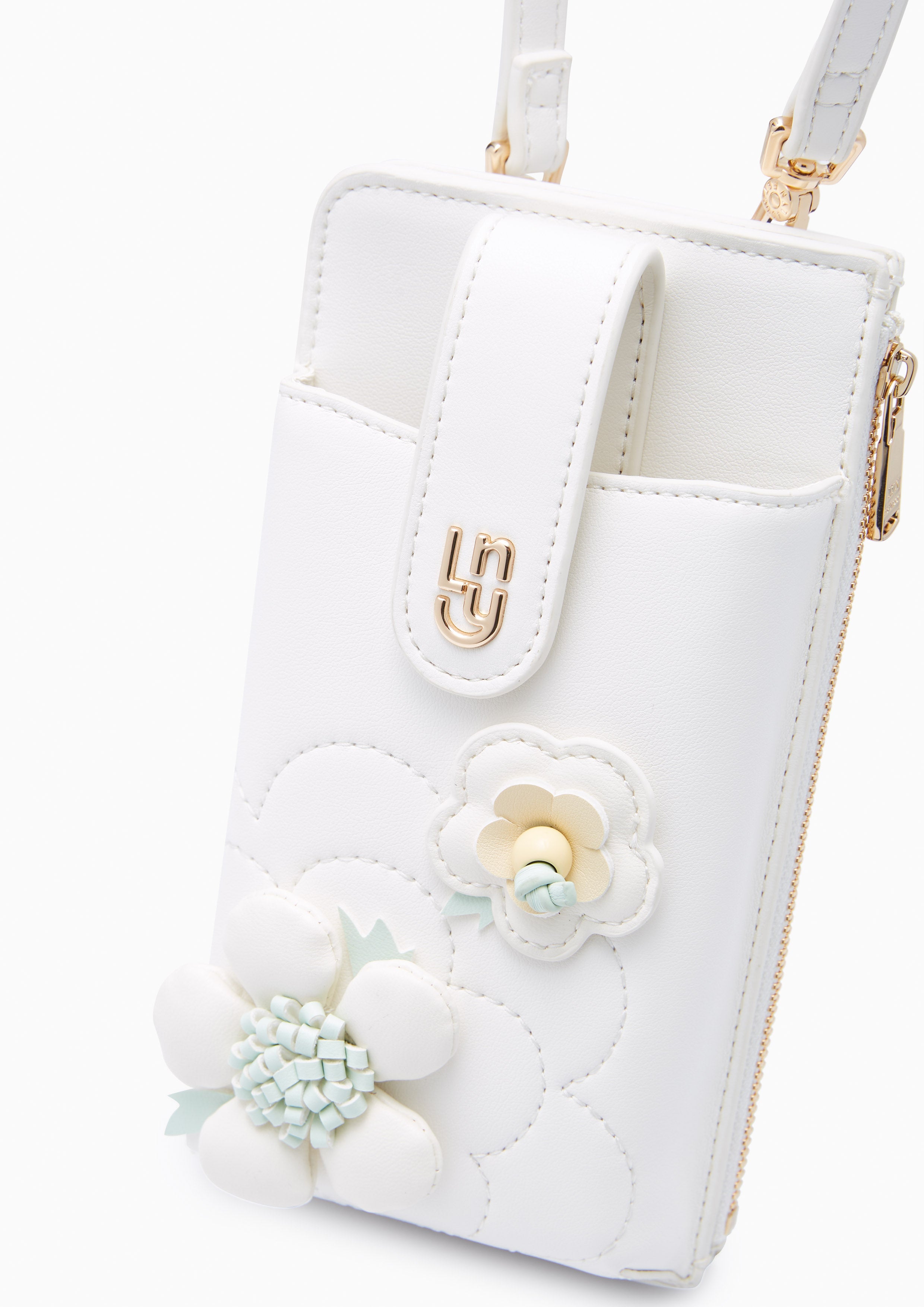 Sanna Mobile Sling Crossbody Bag Ivory