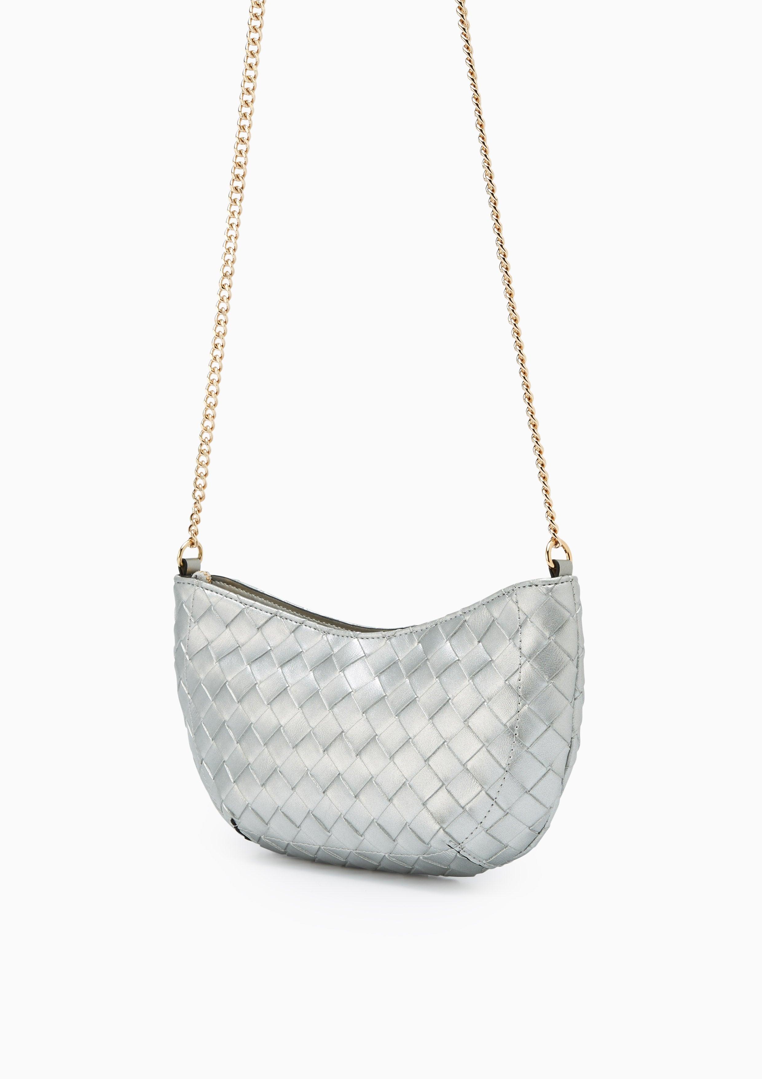 Verzo Slim Crossbody Bag Silver