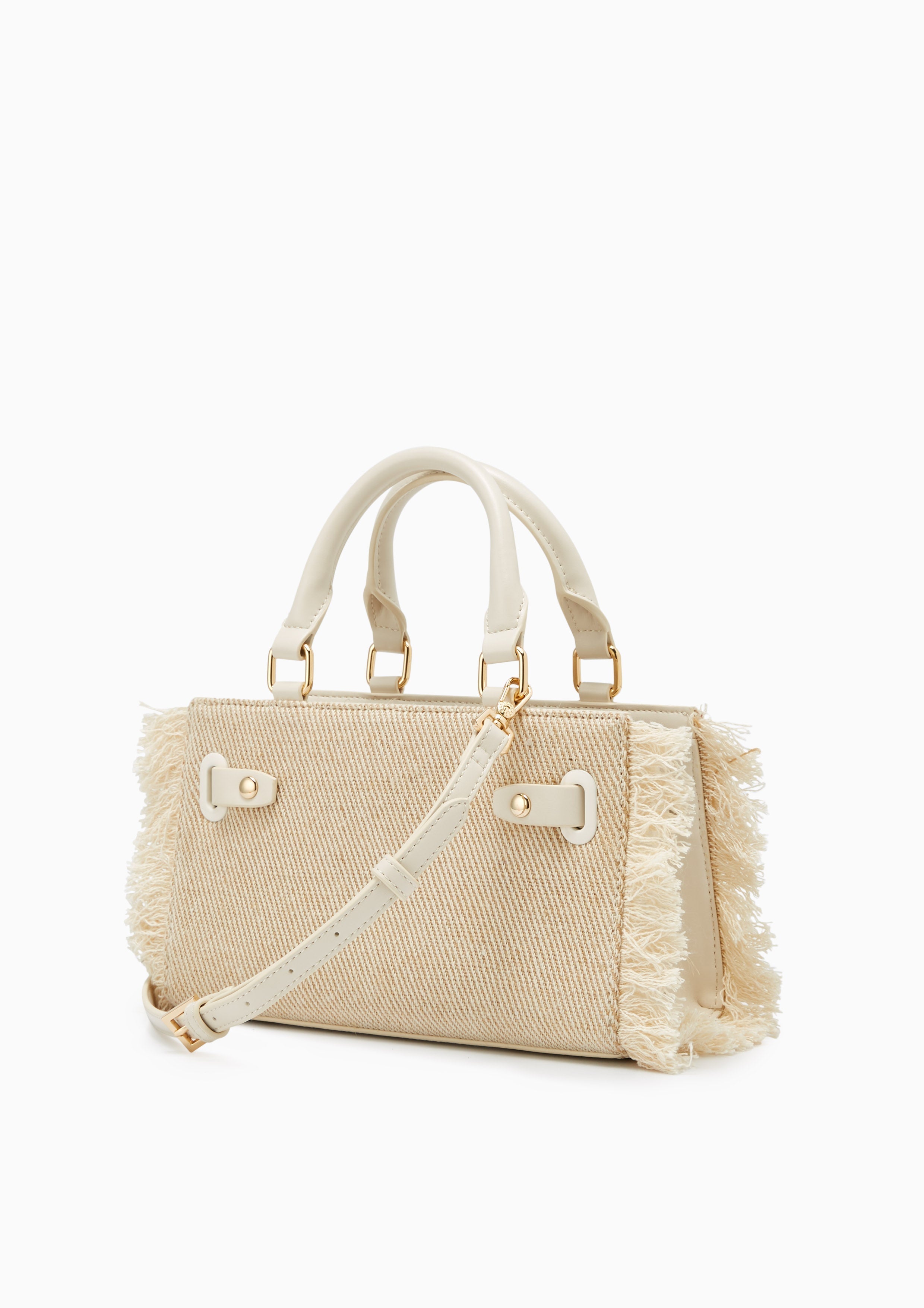 Raff Raw S Top Handle Bag Ivory