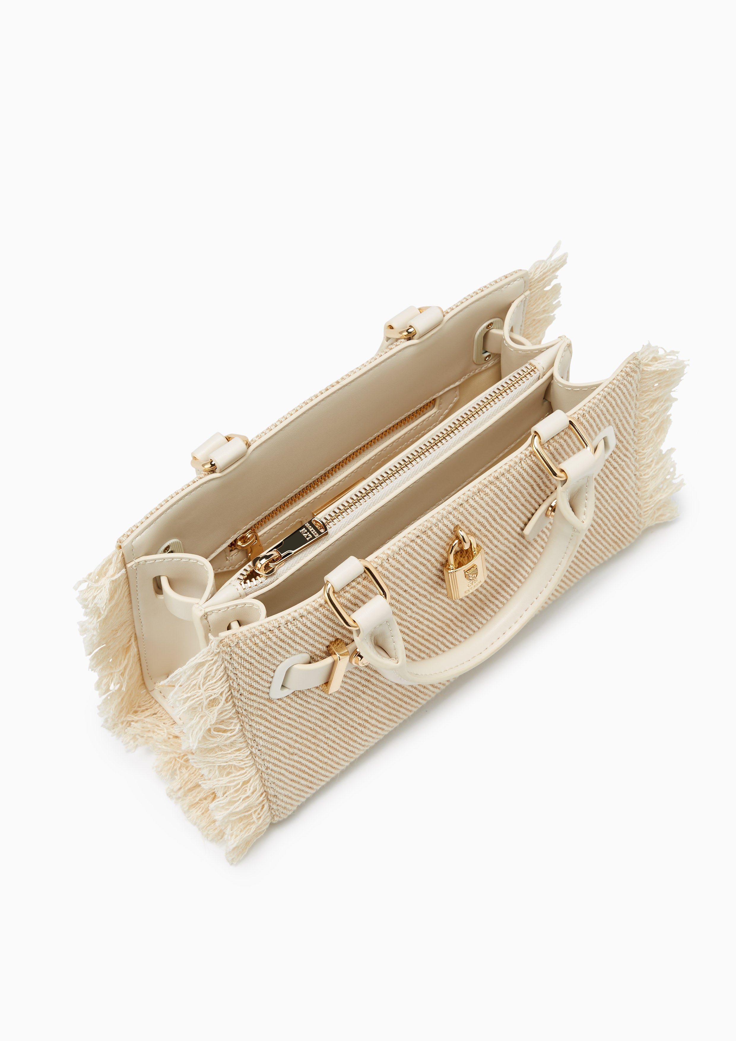 Raff Raw S Top Handle Bag Ivory